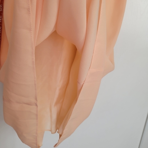 Vntg 1960s Le Art Embellished Neckline Sleeveless Midi Chiffon Shift Dress Sz 16 - Picture 13 of 17